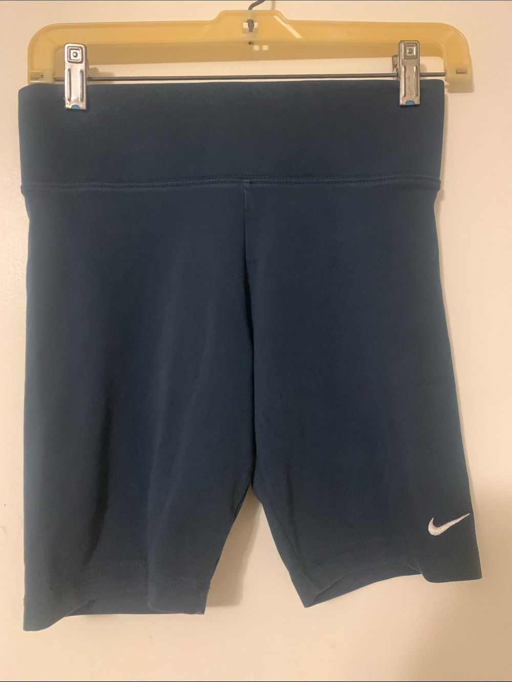 Nike Dark Blue Bike Shorts with White Swoosh